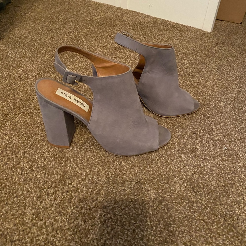 Steve Madden block heel open toe shoes